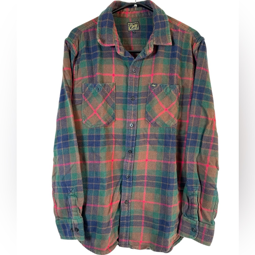 Obey flannel shirt
